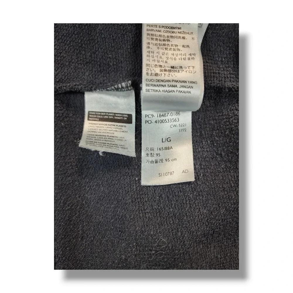 Vintage Levi's SilverTab Graphic Spell Out Y2K Grunge‎ Black Hoodie Men's L